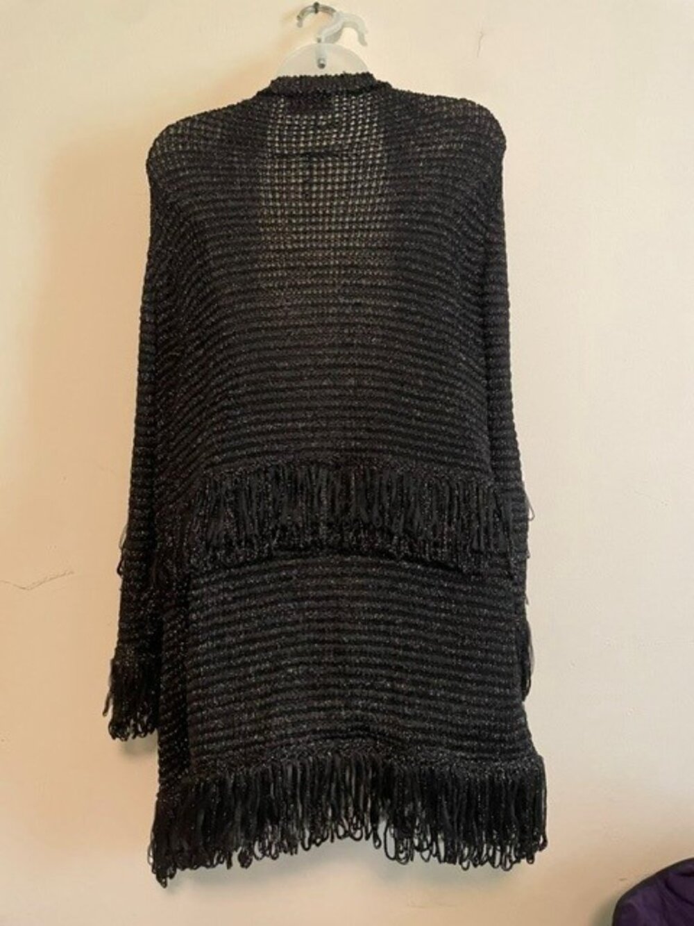 Missoni Black Fringed Sweater /Cardigan - Picture 3 of 6